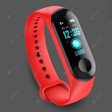 M3 Smart Health Pedometer/Heart Rate/Blood pressure/Sleep monitor Bracelet -Red