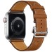 Leather Belt Single-ring Strap for Apple Watch 42mm