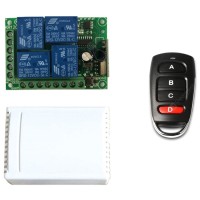 FYZ1154 DC 12V 10A 4-channel RF 433m Relay Module Wireless Remote Control Switch