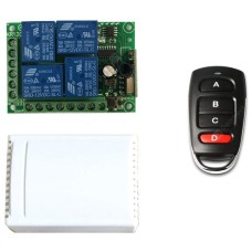 FYZ1154 DC 12V 10A 4-channel RF 433m Relay Module Wireless Remote Control Switch