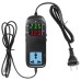 MH2000 LED Digital Display Breeding Temperature Controller Electronic Thermostat Thermocouple with Socket AC 90V-250V