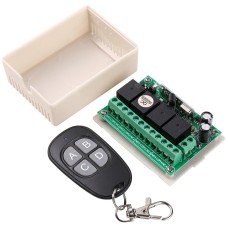 FYZ1471 DC12V 4CH 433M Universal Wireless Remote Control Switch DC12V4 Way Relay Receiving Module + RF Remote Launch RC