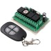 FYZ1471 DC12V 4CH 433M Universal Wireless Remote Control Switch DC12V4 Way Relay Receiving Module + RF Remote Launch RC