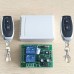 FYZ1136 AC 220v 110v 120v 2CH Relay Receiver Module with 2 RF 433mhz Remote Controls