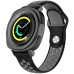 A1608 20mm Width Two-color Strap for Huami AMAZFIT Youth Version BIP Black Gray