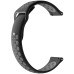 A1608 20mm Width Two-color Strap for Huami AMAZFIT Youth Version BIP Black Gray