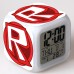 NZ - 12 Square Colorful Mood Led Alarm Clock